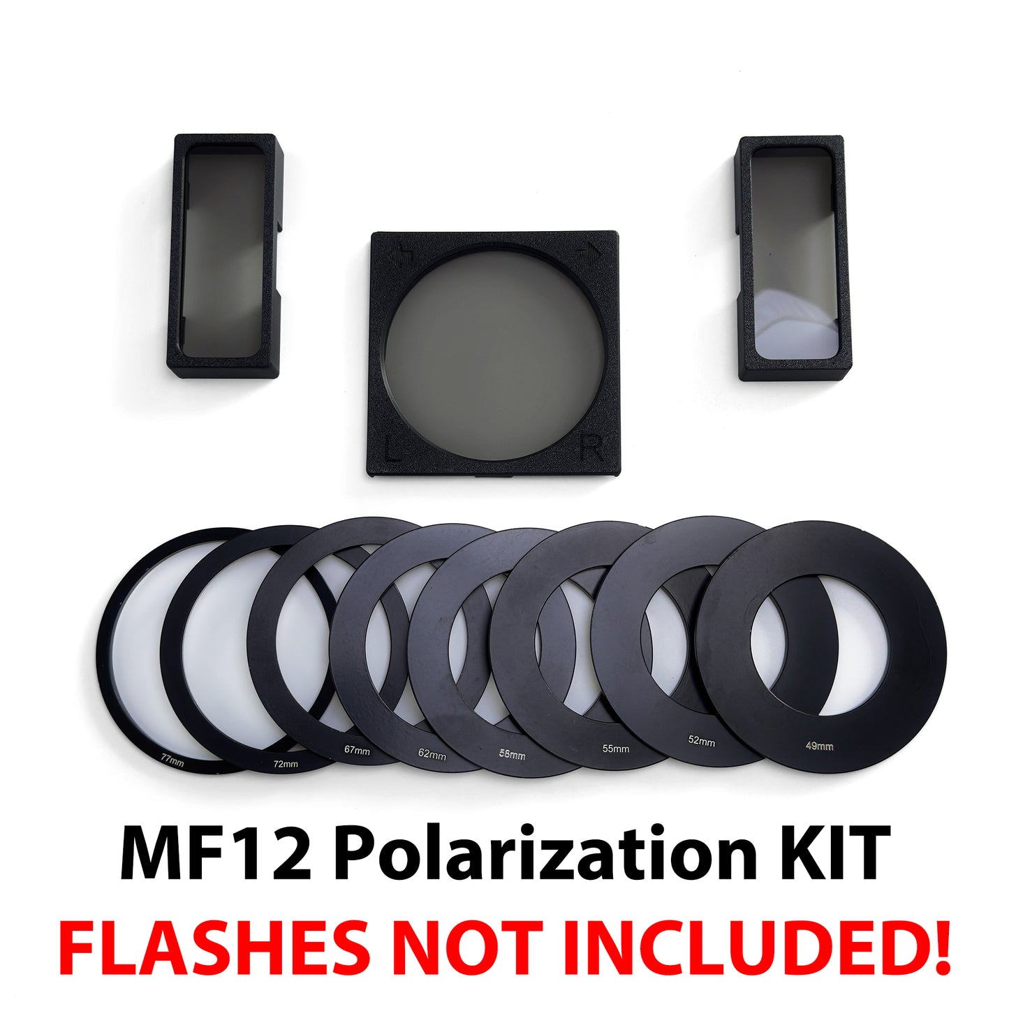 Conjunto de polarização cruzada para flashes GODOX MF12